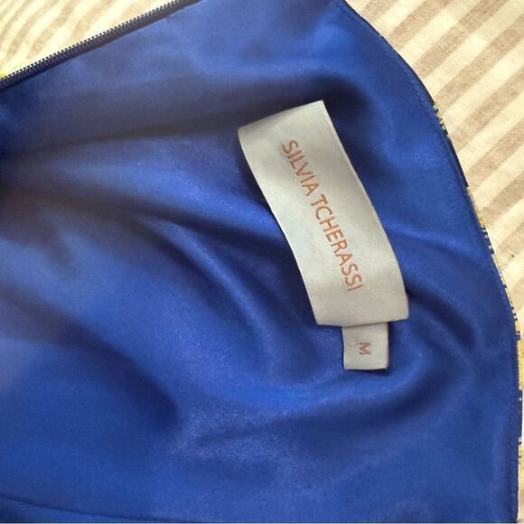 Silvia Tcherassi Analissa Floral-Print Cutout Dress size Medium-P16 - Picture 9 of 10